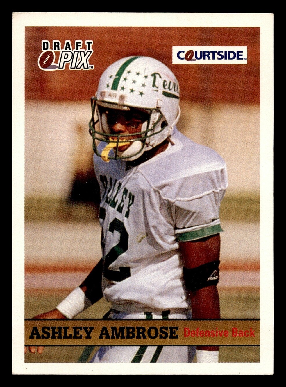 1992 Courtside Draft Pix #59 Ashley Ambrose Bronze Football Card